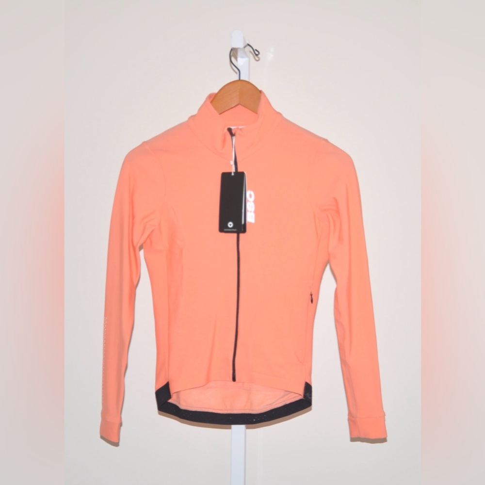 New Black Sheep Cycling Men's Thermal Coral Long Sleeve Cycling Jersey XXS NWT